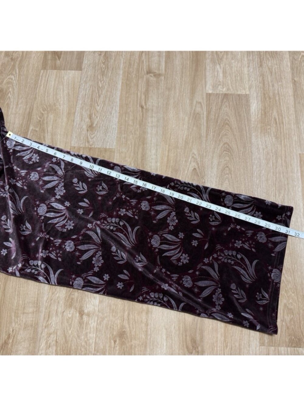 DISTURBIA VELOUR JUMPSUIT SNAKE FOIL FLORAL PRINT SIZE 8 WHIMSIGOTH POCKETS - Picture 11 of 12